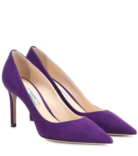 prada purple pumps